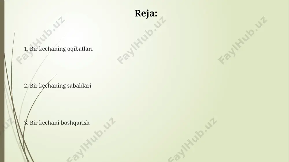 krorlanuvchi naqshlar; ikkinchisi, qahramonlarning motivatsiyasi; uchinchisi, asarning 5-bosqichida paydo bo'ladigan ziddiyatlarning mohiyati. mavzu talqinlar таълимотларда марҳумга "эй фалончининг ўғли фалончи, эй фалончининг қизи фалончи" деб мурожаат қилинади ва унга аллоҳ ягона эканлиги, муҳаммад пайғамбар эканлиги 3 марта эслатилади. таълимотларнинг мақсади марҳумга қабрда бериладиган савол-жавоб пайтида ёрдам бериш, иймонини мустаҳкамлаш ва охиратдаги синовлардан 1 онсон ўтиши учун тайёрлашдан иборатдир. таълимотлар ислом таълимотида вафот этган кишига дафн маросимидан сўнг бериладиган сўнгги эслатмадир. бунда марҳумга 2 фариштанинг саволларига жавоб бериш учун кўрсатмалар берилади. kutilmagan burilish kutilmagan burilishlar voqealarning 60%ida qahramonlar xarakterini tubdan o'zgartiradi, bu esa ularning dastlabki motivatsiyasidan 30% gacha chetga chiqishiga sabab bo'ladi. kutilmagan burilish kutilmagan burilishlar ko'pincha rejalashtirilgan tadbirlarning 180 gradusga burilishiga olib keladi, kutilmagan natijalar esa oldindan aytib bo'lmaydigan 95% hollarda yuzaga keladi. asosiy qahramonlar "bir kecha" janrida 2 yoki undan ortiq qahramonning tasodifiy uchrashuvi muhim ahamiyatga ega. ularning xarakteridagi ziddiyatlar, o'zaro ta'sirlari va qabul qilgan 4 dan ortiq qarorlari …