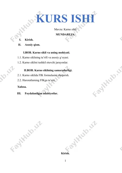 karno sikli — DOCX