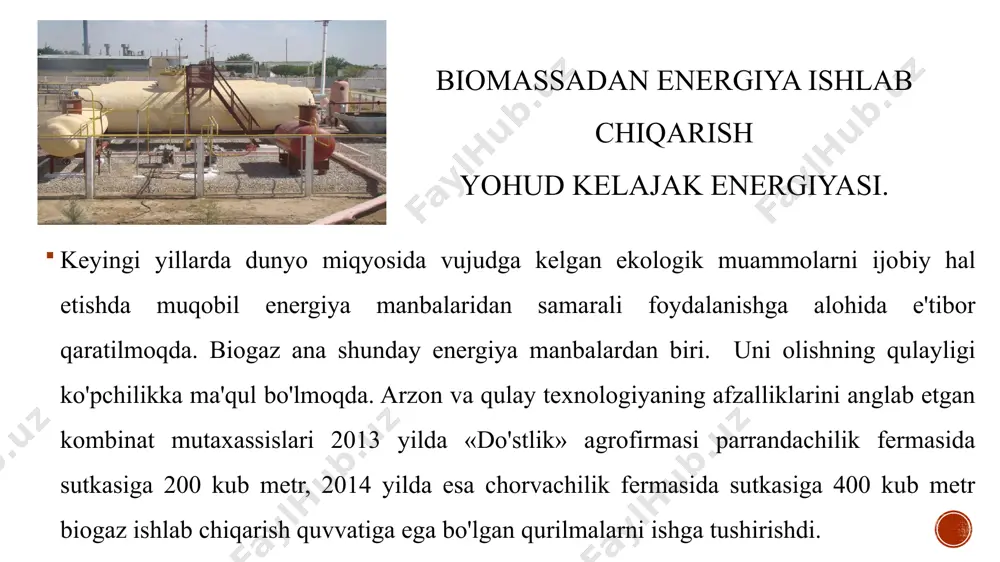 biotexnologik usulda olingan yangi materiallar (biopolimerlar va boshqalar). biomassa va energiya - Page 5