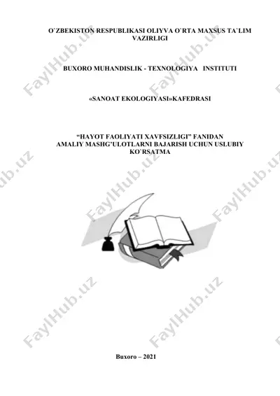 amaliy mashg'ulotlar bajirish uchun uslubiy ko'rsatma — DOCX