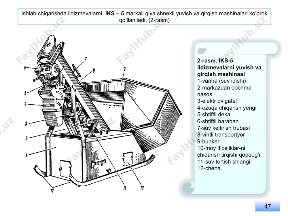 poyali ildizmevalarni vadonli ozukalarni tayyorlash mashinalari - Page 5