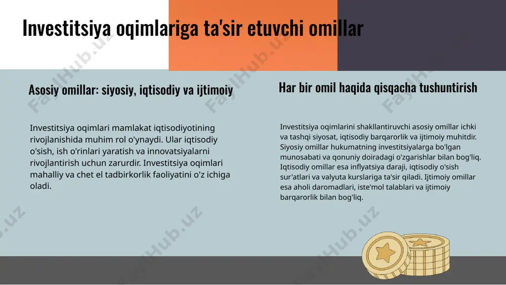 pasaytirishi mumkin. siyosiy beqarorlik investitsiyalar ustida salbiy ta'sir ko'rsatadi, chunki investorlar xavf va noaniqlikdan qochish uchun o'z mablag'larini investitsiya qilishdan ehtiyot bo'lishadi. masalan, 2011 yilda arab bahori davrida ko'plab mamlakatlarda siyosiy beqarorlik natijasida chet el investitsiyalari keskin kamaydi. bunday sharoitda yangi loyihalar va investitsiyalar kamayadi, natijada iqtisodiy o'sish sekinlashadi. photo by linkedin sales solutions on unsplash siyosiy barqarorlikni ta'minlash strategiyalari 1. strategiya: muvofiqlashtirilgan qonunchilik: siyosiy barqarorlikni ta'minlash uchun qonunchilik tizimi mustahkam bo'lishi zarur. qonunlar barqaror bo'lishi va ularni bajarish mexanizmlari aniq bo'lishi kerak. 2. strategiya: fuqarolik jamiyatini rivojlantirish: fuqarolar o'rtasida ishonchni oshirish va jamiyatdagi barcha qatlamlarning fikrini inobatga olish uchun fuqarolik jamiyatini rivojlantirish muhimdir. 3. strategiya: ochiq va shaffof siyosat: siyosiy jarayonlarni ochiq va shaffof qilish, fuqarolarni qaror qabul qilish jarayoniga jalb etish, ularning ishtirokini kuchaytiradi. 4. strategiya: xalqaro hamkorlik: mamlakatlar o'rtasida siyosiy barqarorlikni ta'minlashda xalqaro hamkorlik va tajriba almashish muhim rol o'ynaydi. misollar: skandinaviya mamlakatlari o'zaro siyosiy barqarorlikni saqlash …