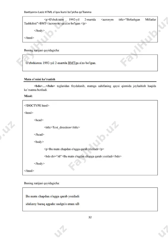 html o'quv kui bo'yicha go'lanma - Page 4