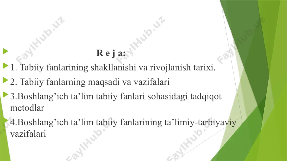 biri ahmad ibn nasr jayxoniydir. viii-ix asrlarda bu ulug’ inson markaziy osiyo, xitoy, hindiston mamlakatlarining o’simliklar va hayvonot dunyosi haqida qimmatli ilmiy fikrlar, shuningdek, shu mintaqalarda tarqalgan o’simlik va hayvonlardan aholi tomonidan foydalanilishi va ularning insonlar hayotidagi ahamiyati haqida yozib qoldirilgan. 4-bosqich. xv va xviii asrlarda kopernik, g.galiley, i.nyuton, i.v.lomonosov, p.s. pallas, a.g.verner, s.geyls, ch.darvin, k.volf, j.lamark va boshqalar tomonidan tabiatshunoslikni o’rganish borasida inqilob yoki buyuk kashfiyotlar qilindi: ilmiy tarjribalar boshlandi, muomalaga “tabiatni o’rganuvchilar” atamasi kirib keldi. bu olimlar tomonidan tabiiy fanlardan-kimiyo, biologiya, fizika, geologiyaning birinchi tabiiy-ilmiy poydevoriga asos solindi. tabiat haqidagi fanlarning empirik qonuniyatlari aniqlandi. xviii asrlarda yevropa mamlakatlarida birinchi akademiyalar va keng qamrovda bilim beradigan universitetlar ochildi. tabiiy fanlarga qiziqish doirasi juda kengaydi. tabiiy fanlar asrdan-asrga shu tarzda rivojlanib bordi. 5-bosqich. xix asrga kelib, tabiiy fanlar har tomonlama taraqqiy etdi, endi yerda hayotning paydo bo’lishi, turlar, tabiiy tanlanish, o’simliklar sistematikasi haqida ilmiy asarlar yozildi, hujayra kashf qilindi, makon …