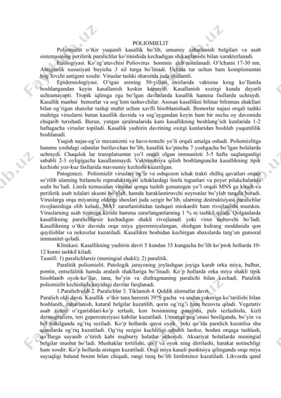 poliomielit — DOCX