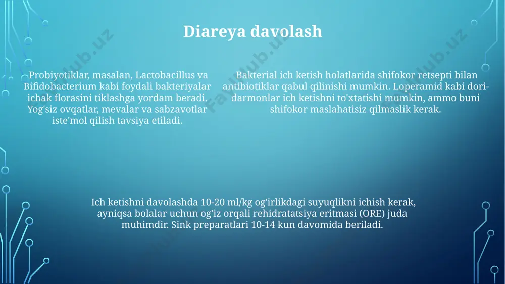diareya - kasallik belgilari, diagnostika va davolash - Page 5