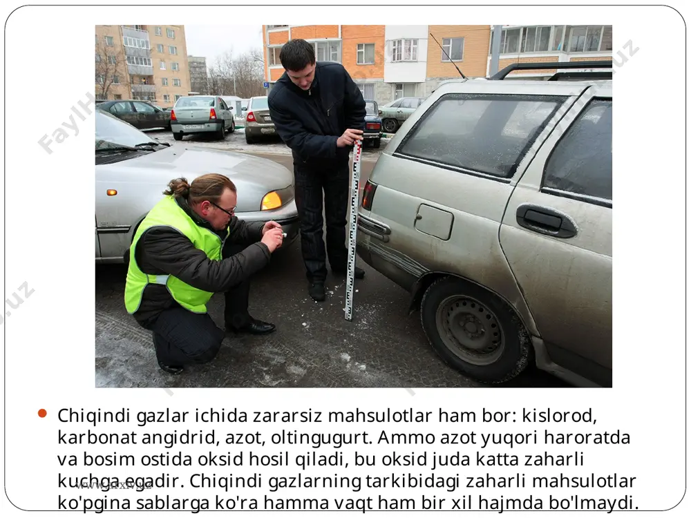avtomobil transportini atrof muhitga, aholiga va ishlovchilarga me'yoriy ta'sirini ta'minlash - Page 5