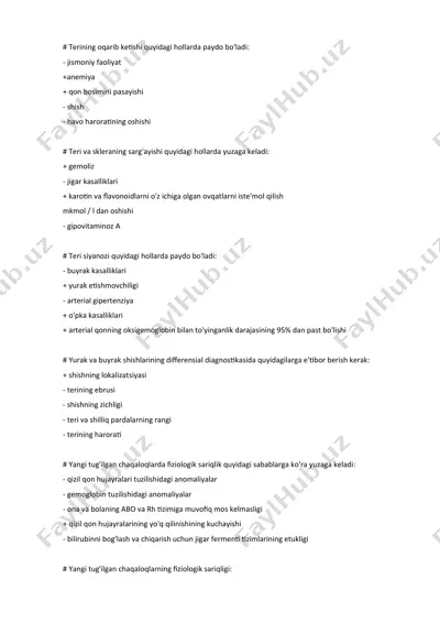 dermatologik asosli kasalliklar — DOCX