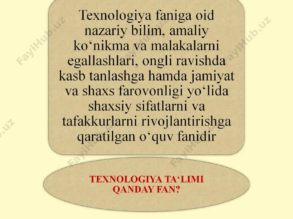 boshlang'ich sinflarda texnologiya darslarining maqsadlari - Page 5