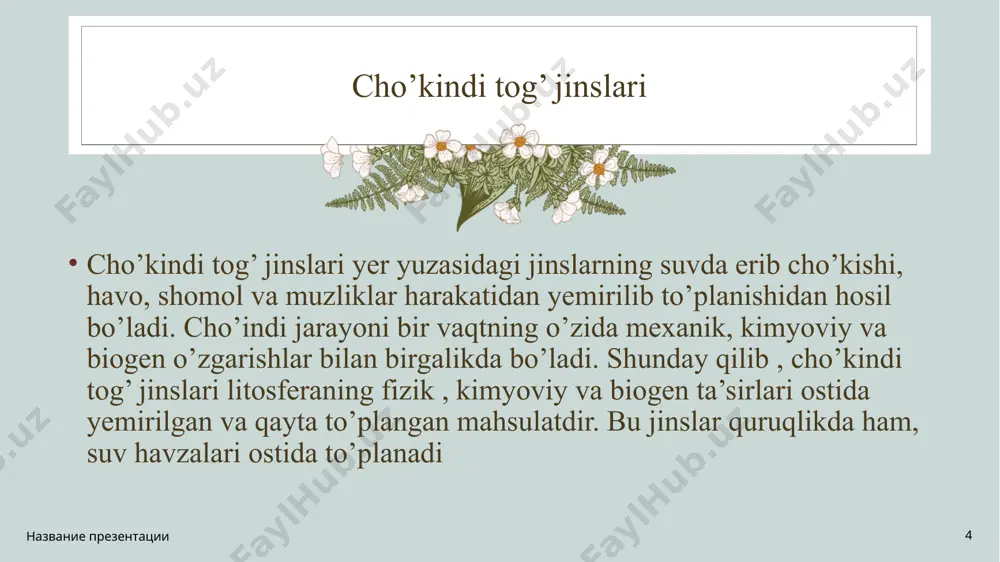 tog’ jinslarining g’ovakligini hisoblash - Page 4