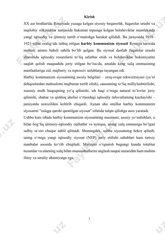 ilmiy va amaliy ahamiyatga ega. 1. 1 ilk davlatlar paydo bo'lishining ijtimoiy, iqtisodiy va siyosiy asoslari. qadimgi davlat boshqaruvining paydo bo'lishi insoniyat tarixida muhim uvaffaqiyat va sifatiy yangi bosqich bo'ldi. dunyo tarixidagi qadimgi davlatlarning paydo bo'lishi va takomillashuvida o'rta osiyo va unga qo'shni hududlarda yashagan xalqlarning ham hissasi katta bo'ldi. dunyo tarixida shaharlar, siyosiy birlashmalar, uyushmalar, keyinroq esa davlatlarning paydo bo'lishi uzoq davom etgan jarayondir. e.v.rtveladzening fikricha, bu jarayon turli xalqlarda turli yo'llar bilan bo'lib o'tgan. birinchidan, davlatlar paydo bo'lishining osiyocha ishlab chiqarish usuliga asoslangan «sharq yo'li» bo'lib, unda iqtisodiyotning asosini sug'orma dehqonchilik tashkil etgan; dehqonchilik jamoasi jamiyatning birlamchi yacheykasi edi; aholining katta qismini safarbar etish zarauriyati printsipial boshqaruvchilarni taqazo etgan. ishlab chiqarishning osiyocha usuli mil.avv. iv ming yillikdan milodiy i srgacha yirik daryolar vodiylarida joylashgan misr, bobil, xitoy, hindiston, o'rta osiyo kabi hududlarda yoyilgan. davlat tuzilmasining ikkinchi, «yevropacha yo'li» yevropa hududida mil.avv. v asrdan boshlab milodiy iii asrgacha qadimgi …