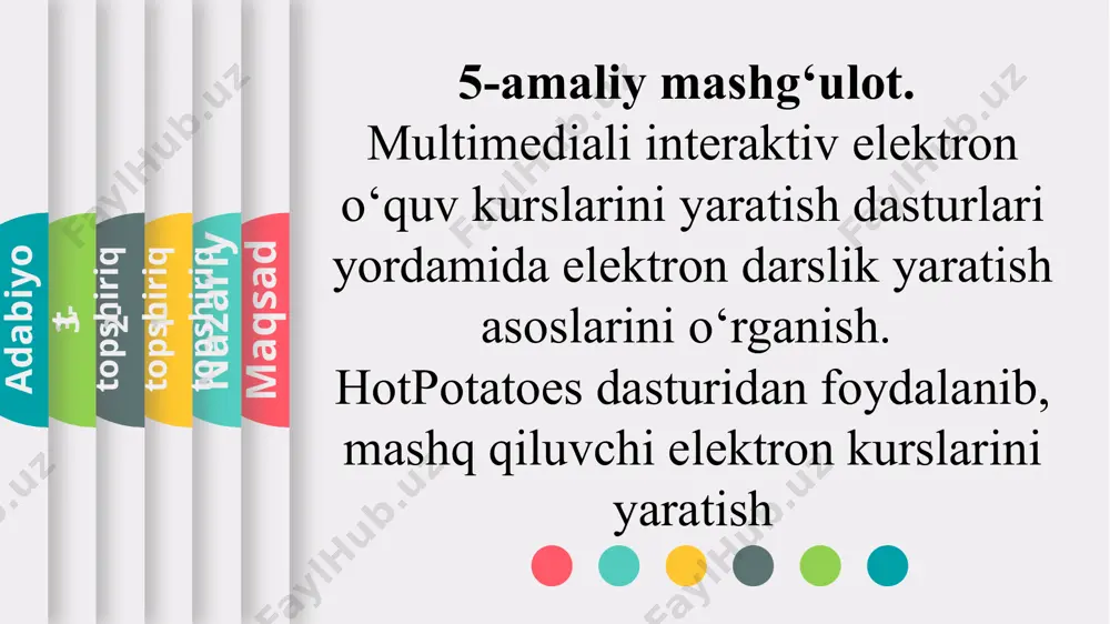 multimediali interaktiv elektron o‘quv kursi yaratish - Page 3