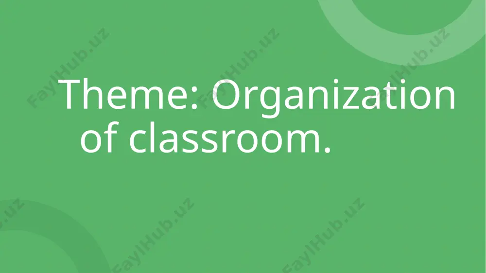 classroom organization - Page 2