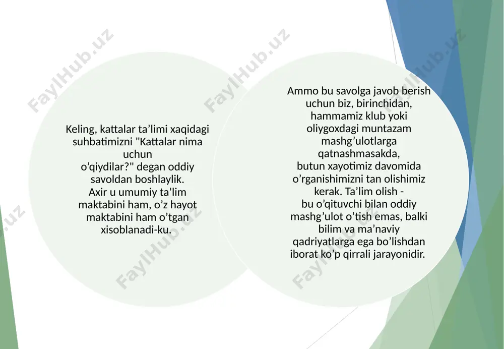 kattalar ta'limi va androgogikaning nazariy amaliyoti rivojlanish tarixidan - Page 5