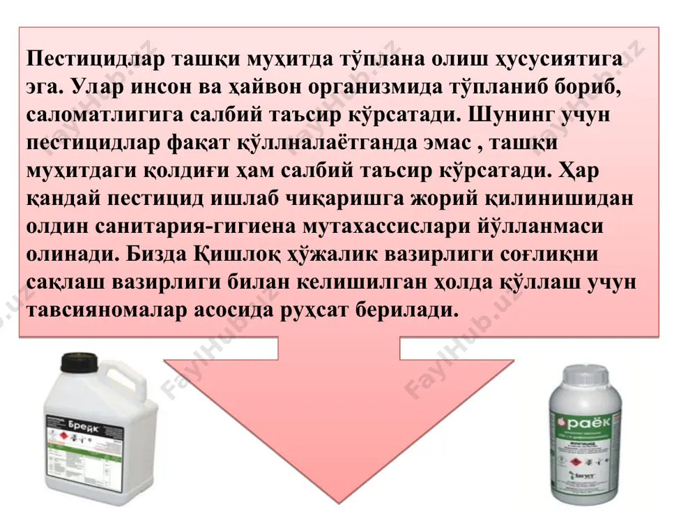 pestitsidlar qo‘llanishining sanitariya-gigienik asoslari - Page 3
