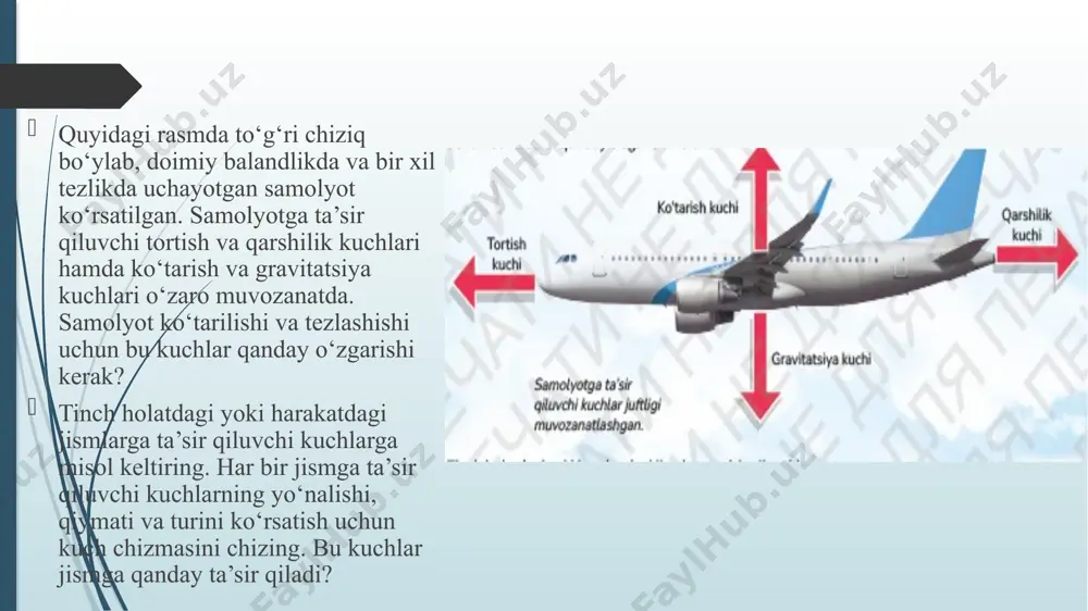 harakatlanayotgan jismlarga ta'sir etuvchi kuchlar 2-qism - Page 3