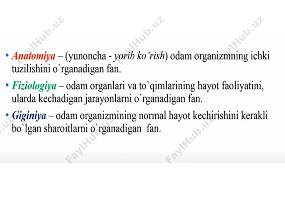 iqildoq qopqog’i orasidagi ovoz muskuli pepsin-oqsillarni lipaza-yog’larni 12 barmoq 25-30 sm qornning orqasida 1-3 bel umrtqasi taqa shaklda joylashgan. 4 qsmga bo’linadi. 1, ustki ko’ndalang qismi pilorik 1-beldan boshlanib ikinchi qsmga o’tib ketadi. 2, quyi tushuvchi 2-5 bel 3, pastk kondalang 3-4 bel 4, ko’tariluvchi qsm 2 bel umrtqasiga borganda 12 barmoq ichak och ichak burmasini hosil qilib och ichakka o’tadi. och va yonbosh ichak 2/5 qismini qorn bo’shlig’ining ko’p qismini egallgan. och ichak bo’shliqning yuqori qismini egallasa yonbosh ichak bo’shliqning pastki qismida joylashadi. va bevosita yonbosh ichakka o’tib ketadi. shillq pardada 4 mlngacha vorsinka joylashgan vorsinkalarda qon tomir nerv tolasi limfa tomirlar bo’ladi. fiziologiyasi shimilsh jarayoni 12 barmoq ichakda boshlanib ingchka ichakda davom etadi. ingchka ichak shillq qavat yuzasi tekshrlganda 4-5mkv har bir kvda 22-40 dona vorsinka joylashgan. aminokislata glukoza qonga yog’lar asosan limfaga so’riladi. ingchka ichak medaning chiqsh qismdan boshlanib, 5-6 m 3 qismga e’tiboringiz uchun raxmat! image1.jpeg …