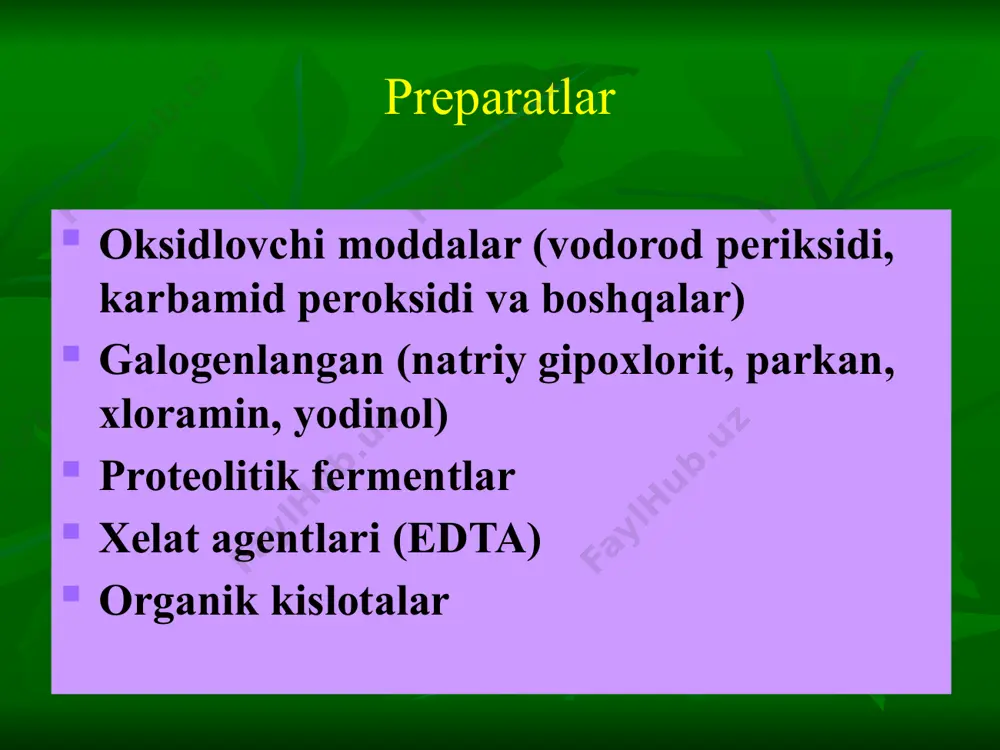 ildiz kanallari tizimiga medikamentoz ishlov berishda qo’llaniladigan antiseptiklar - Page 3