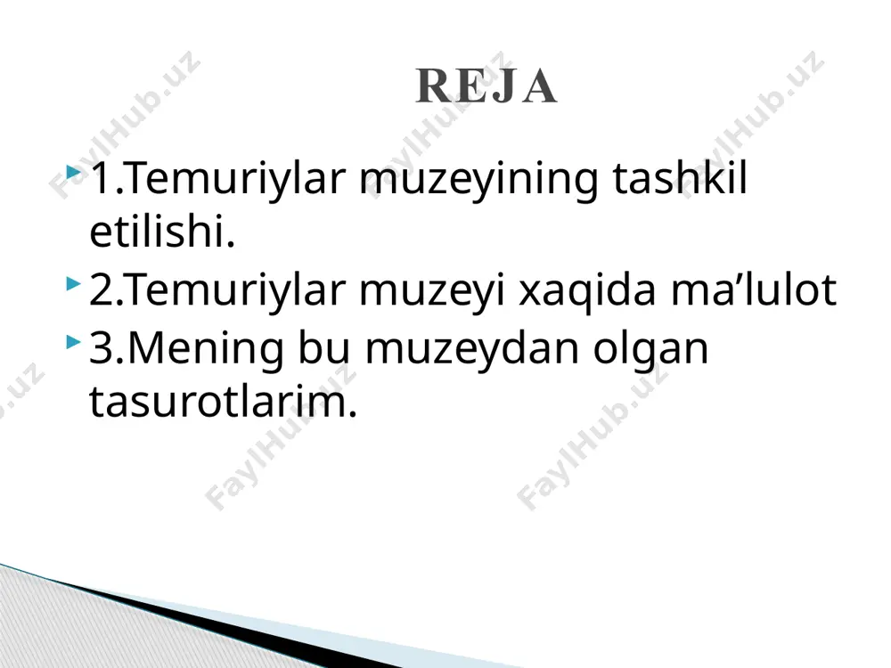durdonalari”, “shohruhiya topilmalari” kabi ko‘rgazmalar shular jumlasidandir. muzey xodimlarining sa’y-harakati bilan “temuriylar davri madaniy yodgorliklari”, “amir temur va temuriylar davri: yangi tadqiqotlar” to‘plamlari nashr qilindi. ayni paytda “temuriylar davri madaniy yozma yodgorliklarining o‘zbekistonda va xorijda o‘rganilishi”, “o‘rta osiyoda kitobat san’ati (temuriylar davrida yaratilgan asarlarning qo‘lyozma va toshbosma nusxalari)” kabi mavzularda tadqiqotlar olib borilmoqda. muzeyda turli mavzularda ko‘rgazmalar tashkil etish yaxshi ana’anaga aylangan. “noyob qo‘lyozmalar xazinasidan”, “amir temur – klavixo – samarqand”, “xorijdagi merosimiz”, “samarqand durdonalari”, “shohruhiya topilmalari” kabi ko‘rgazmalar shular jumlasidandir. muzey xodimlarining sa’y-harakati bilan “temuriylar davri madaniy yodgorliklari”, “amir temur va temuriylar davri: yangi tadqiqotlar” to‘plamlari nashr qilindi. temuriylar muzeyi xaqida ma’lulot ayni paytda “temuriylar davri madaniy yozma yodgorliklarining o‘zbekistonda va xorijda o‘rganilishi”, “o‘rta osiyoda kitobat san’ati (temuriylar davrida yaratilgan asarlarning qo‘lyozma va toshbosma nusxalari)” kabi mavzularda tadqiqotlar olib borilmoqda. o‘tgan davr mobaynida muzey xalqimizning qutlug‘ qadamjolaridan biriga aylandi. o‘tgan davr mobaynida muzey xalqimizning qutlug‘ qadamjolaridan biriga aylandi. mamlakatimizga …