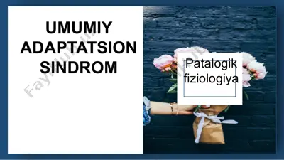 umumiy adaptatsion sindrom — PPTX