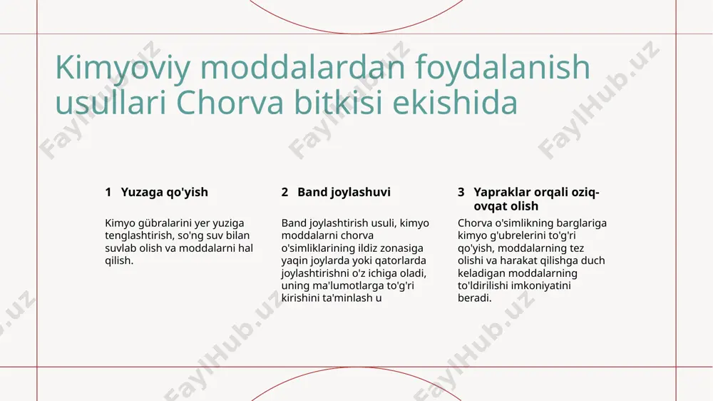 chorva mollarini parvarishlash jarayonida kimyoviy moddalardan dori-darmon va ozuqa qo’shimchalar sifatida foydalanish - Page 5