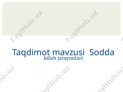 bilish jarayonlari — PPTX