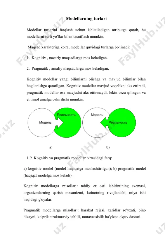 ichlarning algebraik yig'indisi bo'lib, quyidagi matematik talqinga ega: ular ishlash ko'rsatkichi bir nechta omil ko'rsatkichlarining algebraik yig'indisi bo'lganda qo'llaniladi. masalan, tashkilotning foydasi (77) mahsulotni sotishdan tushgan tushum (b) va uni ishlab chiqarish va sotish xarajatlari ( 3 ) o'rtasidagi farqni ifodalaydi: mahsulot tannarxi (c) iqtisodiy xarajat elementlari yig'indisi sifatida ifodalanishi mumkin: bu erda m 3 - moddiy xarajatlar; zp - ajratmalar bilan ish haqi; a - amortizatsiya; pr - boshqa xarajatlar. multiplikativ modellar omillar mahsulotidir. umumlashtirilgan shaklda uni quyidagi formula bilan ifodalash mumkin: ushbu turdagi model ishlash ko'rsatkichi bir necha omillarning mahsuloti bo'lganida qo'llaniladi. masalan, sotishdan tushgan tushum (b) ishlab chiqarish hajmi (q) va mahsulot birligi narxi ( c ) hosilasiga teng : b \u003d q • c. ko'p modellar omillar nisbati bo'lib, quyidagi shaklga ega: bir omil ko'rsatkichini boshqasiga bo'lish orqali samarali ko'rsatkich olinganda qo'llaniladi. masalan, aniq mahsulotlar uchun narx indeksini aniqlash shunday qilib, hisobot davrida ma'lum bir mahsulot …