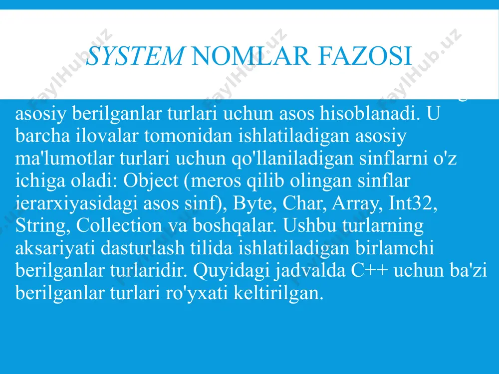 rsatiladi. ammo esda tuting: xususiyatga “true” o'rnatish uchun, autosize xususiyati “false” bo'lishi kerak. agar autosize “true” bo'lsa, ellips hosil bo'lmaydi. autoellipsis xususiyati bilan ishlash button xususiyatlari (properties) dialogresult — qiymati ochiladigan ro'yxatdan tanlash mumkin bo'lgan xususiyat. modal sifatida ochiq bo'lgan formaning yopilishini ta'minlash uchun xizmat qiladi. dock - ushbu xususiyatdan foydalanib, komponentalarni (xususan, tugmachalarni) formaning turli tomonlariga mahkamlash (joylashtirish) ta'minlanadi yoki ular bironta qolipni to'liq to'ldiradi (boshqa komponentalarni o'z ichiga olishi mumkin bo'lgan komponenta, masalan, u forma yoki panel bo'lishi mumkin). dock xususiyati orqali tugmani mahkamlash variantlari button xususiyatlari (properties) flatappearance — bu xususiyat flatstyle tugmasi xususiyati flat bo'lsa ishlatiladi. ushbu xususiyatdan foydalanib, tugmachaning chegarasini o'rnatish, shuningdek dasturni ishga tushirish paytida tugmachaning holatini kuzatish mumkin. agar biz ushbu xususiyatni bir necha xususiyat ostilarga kengaytirsak (xususiyat nomini ikki marta bosganda: o'rnatilishi mumkin bo'lgan xususiyatlar osti paydo bo'ladi), ularning har biriga xohlagan o'zgarishni kiritish mumkin bo'ladi. tugmacha chegarasi rangini tanlash mumkin (bordercolor …