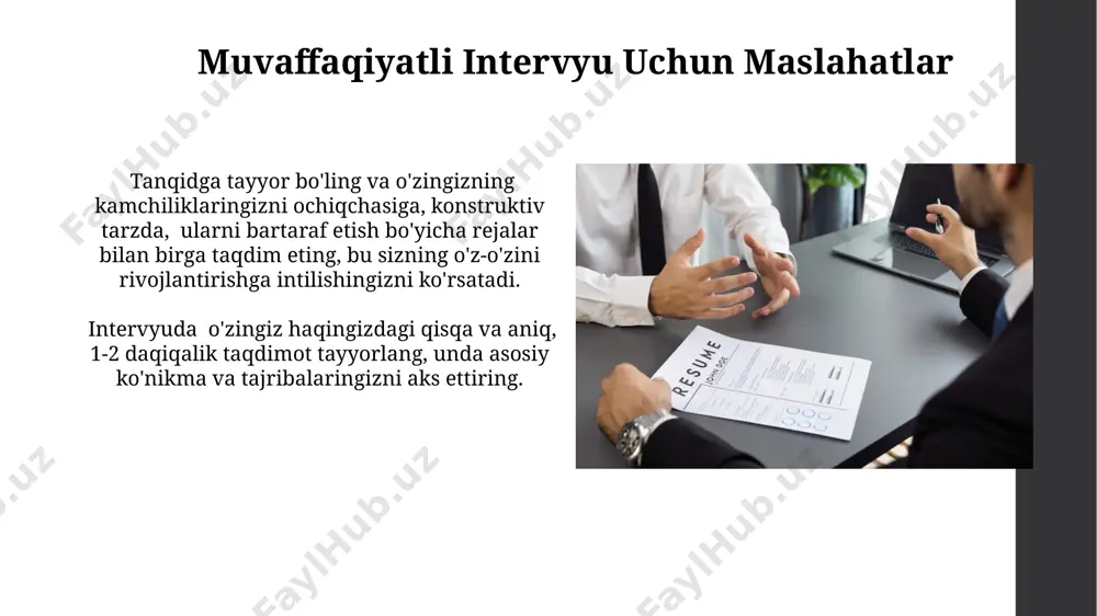 intervyu olish va intervyu berish qoidalari - Page 3