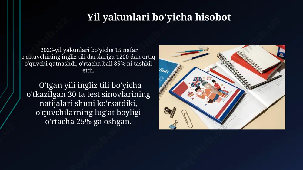 ingliz tili oqituvchilari uchun yillik hisobot - Page 4