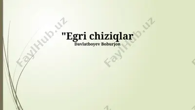 egri chiziqlar — PPTX