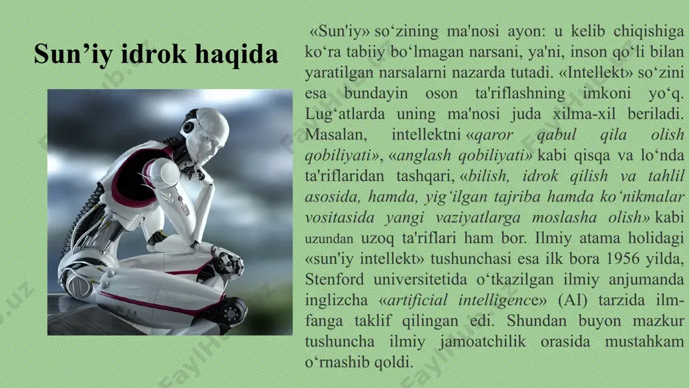 sun’iy intellekt (si) rivojlanishi - Page 5