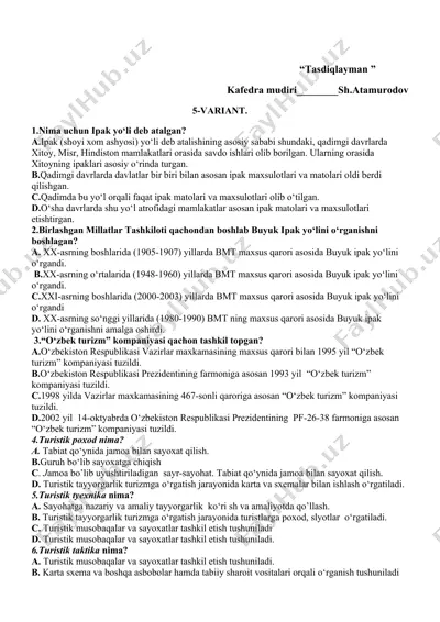 buyuk ipak yoli — DOCX
