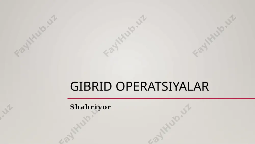 tilgan. gibrid operatsiyalar va ularning afzalliklari gibrid operatsiyalarni amalga oshirishning afzalliklari: - resurslardan samarali foydalanish: turli manbalarni birlashtirib, resurslarni optimallashtirish imkonini beradi. - tezlik va moslashuvchanlik: tezkor va moslashuvchan yondashuvni ta'minlaydi, bozor talablariga tezda javob beradi. - xarajatlarni kamaytirish: xarajatlarni kamaytirish va samaradorlikni oshirishga yordam beradi. - innovatsiyalarni rag'batlantirish: yangi g'oyalar va innovatsiyalarni keltirib chiqaradi. gibrid operatsiyalarning xavflari: boshqaruvni qiyinlashtirishi va resurslarni birlashtirishda muammolar yuzaga kelishi mumkin. xavf-xatar darajasi oshishi ehtimoli bor. kelajakda gibrid operatsiyalarning roli: ular raqobatbardoshlikni oshirish va yangi bozor imkoniyatlaridan foydalanish uchun muhim vosita bo'lishi kutilmoqda. gibrid operatsiyalar va strategik maqsadlar maqsadlar gibrid operatsiyalar turli strategik maqsadlarni ko'zlaydi. ular, asosan, raqobatbardosh ustunlikni ta'minlash, bozor ulushini kengaytirish va xarajatlarni kamaytirishga qaratilgan. bu maqsadlar tashkilotning umumiy muvaffaqiyatiga erishishda muhim ahamiyatga ega. tahlil gibrid operatsiyalar strategik maqsadlarga ta'sir etishda muhim rol o'ynaydi. ular, tashkiliy jarayonlarni optimallashtirish, innovatsiyalarni joriy etish va xarajatlarni samarali boshqarish orqali tashkilotning raqobatbardoshligini oshiradi. bu jarayonlar tashkilotning …