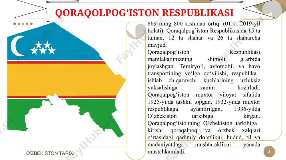 darajasini yaxshilash masalalari kun tartibiga qo‘yildi. * “bugungi kunda xalqaro moliya tizimlari bilan rivojlangan davlatlar qo‘llab-quvvatlashisiz, bmtning tashkiliy rolisiz bu muammoni yechish mumkin emas” deb aytdi. shundan so’ng orolni qutqarish fondi nukus filiali tashkil etildi va markaziy osiyo davlatlari o’z kuchlari va chet el donorlari yordami bilan 2 mlrd 686 mln dollar investitsiya to‘plab, shundan 856,25 ming dollar 1997-yili orolbo’yidagi muammolarni yechishga to’g’ridan-to’g’ri yonaltirildi 1995-yili 24-oktyabrda bmtning 50 yilligiga bag’ishlangan bosh assambleya majlisida o‘zbekiston respublikasi birinchi prezidenti i.a.karimov orolbo’yi mintaqasidagi ekologik vaziyat haqida alohida to’xtalib, * “bugungi kunning eng o’tkir ekologik muammolaridan biri – orol xalokatiga yana bir bor e’tiboringizni qaratmoqchiman. mana, mening qo’limda orol fojeasi aks etgan xarita. o’ylaymanki, bunga ortiqcha izohga xojat yo’q. dengizning qurishi bilan bog’liq oqibatlarni bartaraf etish xalqaro miqyosdagi say-harakatlarni faol birlashtirishni taqazo etmoqda. biz bmt tomonidan orol fojeasidan jabr ko’rgan aholiga amaliy yordam ko’rsatish bo’yicha shu yil maxsus dastur to’liq amalga oshirilishi tarafdorimiz”. o’zbekiston …