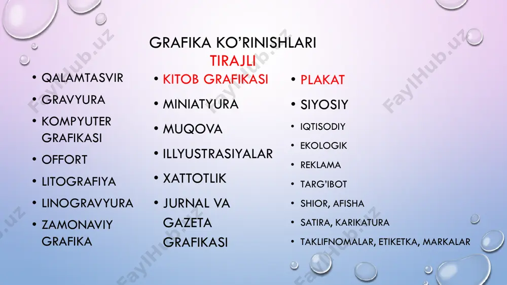grafiqa uslub va uning tur'lari - Page 5