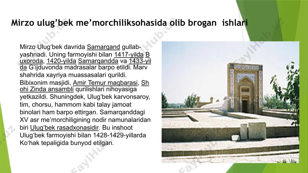 mirzo ulug’bek tarixi - Page 3