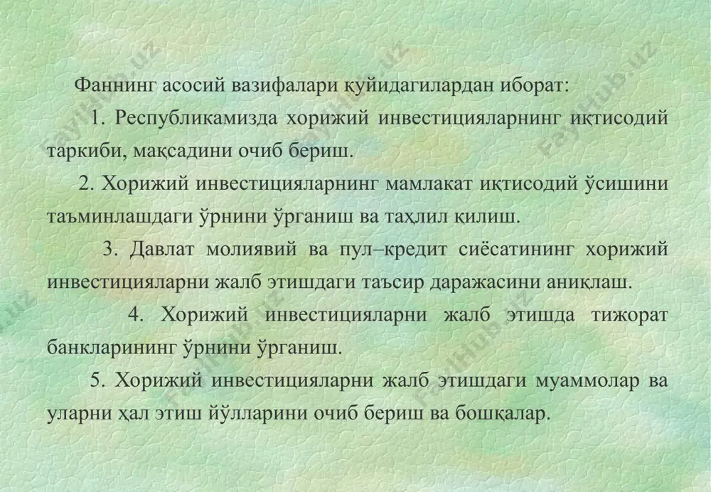 xorijiy investitsiyalar - Page 5