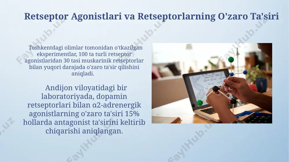 dorivor moddalar va retseptorlar o'rtasidagi o'zaro ta'sirini o'rganish - Page 4
