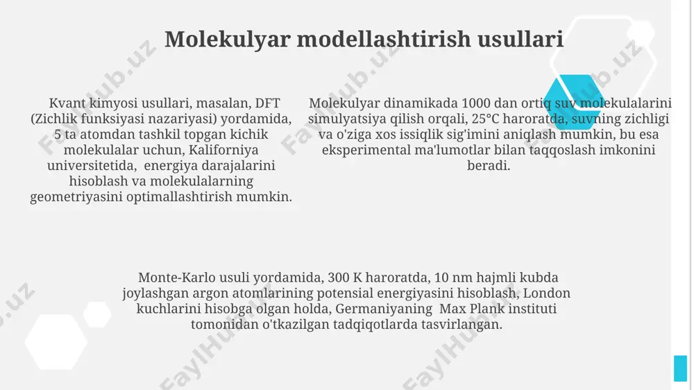 avogadro dasturida empirik hisob-kitoblar - Page 5