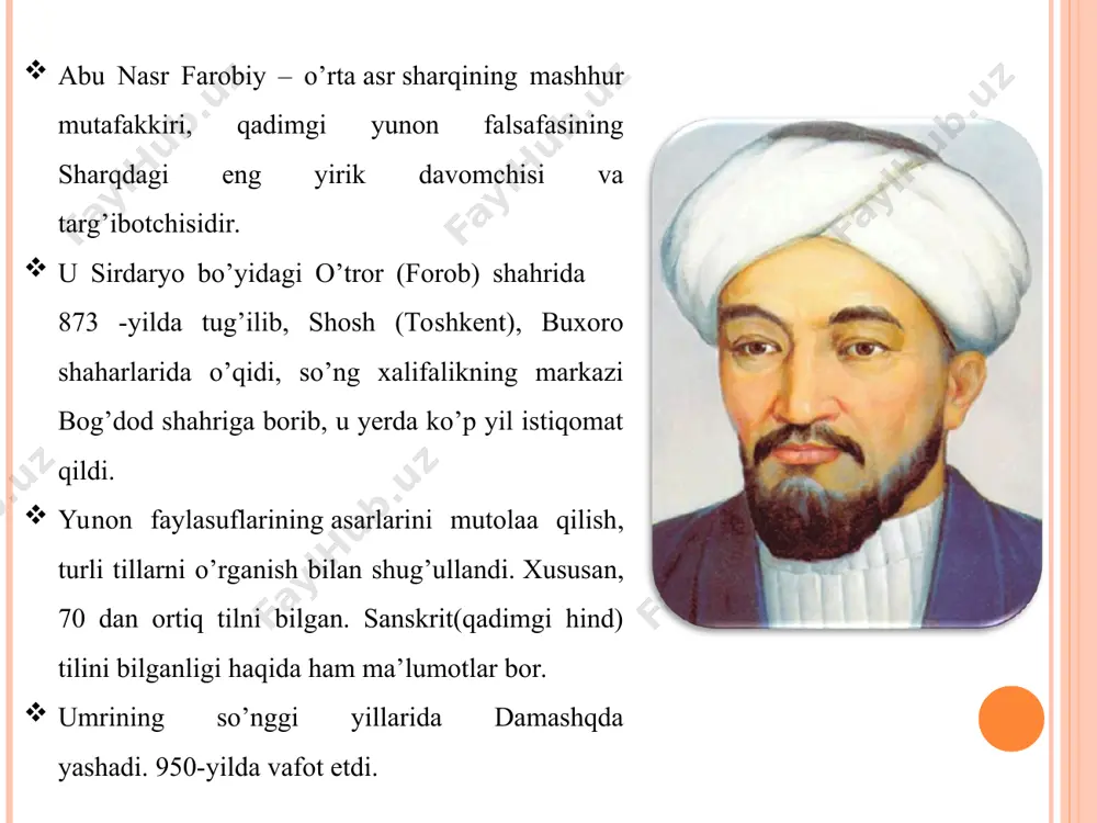 i farobiy inson xarakteri bilan chambarchas bog’liq deb hisoblaydi. chunki xarakterdagi har bir xislatlarni yaxshi tomonga qaratib o’zgartirish mumkin. shunga asosan, inson axloqini faqat yaxshi tomonga qaratib o’zgartirish mumkin. tarbiya psixologiyasi: farobiy tarbiyaning qattiq va yumshoqligi haqida ham o’z fikrlarini bayon qiladi. bu o’z navbatida tarbiya psixologiyasining asosiy g’oyasi va metodlaridan biri hisoblanadi. uning fikricha, shogirdga ta’lim-tarbiya berishda haddan tashqari qattiqqo’llik ustozga nafrat hissini uyg’otadi. uning ruhida o’z ustoziga nisbatan qarama-qarshilikni yuzaga keltiradi. tarbiyadagi haddan tashqari yumshoqlik esa, shogirdga ustozga nisbatan mensimaslik hissini yuzaga ketiradi. u o’z ustozini aldashga va ustidan kulishga harakat qiladi, deb tushunadi. “insonlar tug`ilganda kamolotli bo`lib tug`imaydi, ularni orasida aslida farq ham bo`lmaydi, ularning xulqi, faoliyati, hayoti o`xshash bo`ladi, keyinchalik esa o`zgaradi, ya`ni ijtimoiylashuv jarayonida jamiyatda odamlar ming yillardan beri amal qilib kelayotgan qadriyatlarni va me`yorlarni qabul qiladilar. inson jamiyatdagi qarama-qarshiliklarni o`ziga singdira boshlaydi, har xil mushkulotlarga duch keladi. inson faoliyatining adolatga yaqinligi yoki uzoqligi uning …