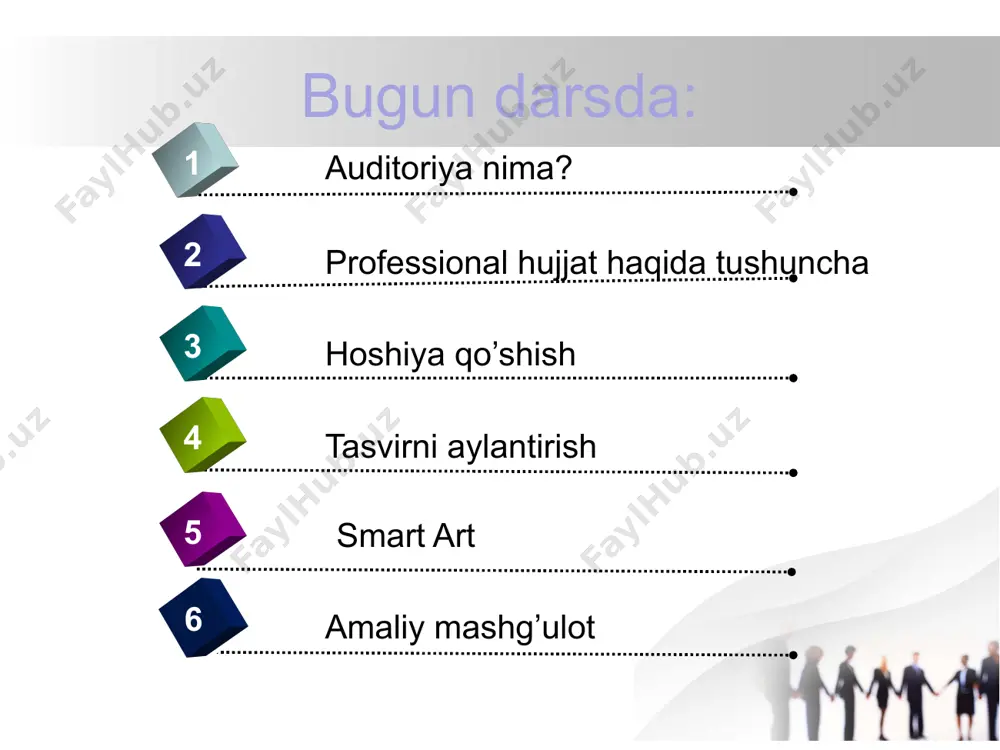 hujjatlarni auditoriya uchun moslash - Page 2