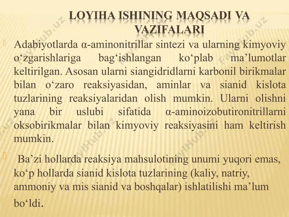 α-aminonitrillar asosida yuqori samarali biologik faol birikmalar sintezi - Page 5