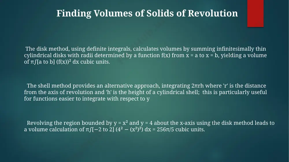 the distance lifted suppose a force of 2x newtons acts on an object moving along the x-axis from x=1 to x=3 meters determining arc length determining the arc length of a curve, defined by y = f(x) from x = a to x = b, involves integrating the square root of 1 plus the square of the derivative f'(x), specifically ∫[a,b] √(1 + (f'(x))²) dx for a parametrically defined curve with x = f(t) and y = g(t), where 't' ranges from t1 to t2, the arc length 'l' is calculated using the definite integral: l = ∫[t1,t2] √((f'(t))² + (g'(t))²) dt the arc length calculation using definite integrals is not limited to functions; it can be applied to polar curves as well thank you for your attention @taqdimot_robot image1.png image2.png image3.png image4.png image5.png image6.png image7.png image8.png image9.png image10.png