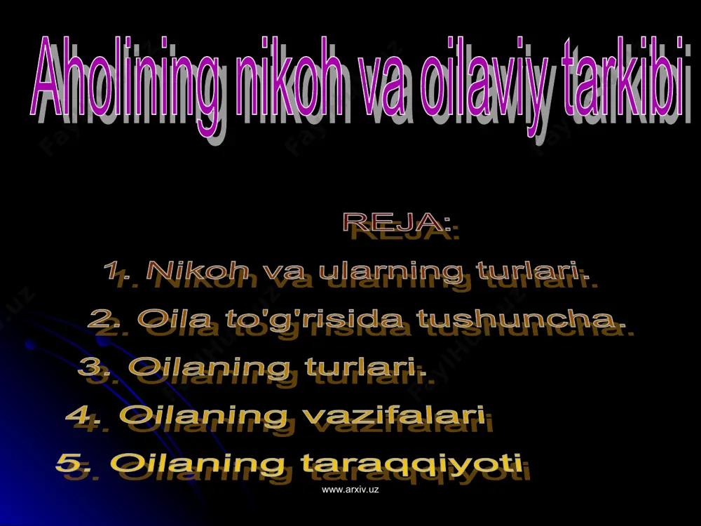 aholining nikoh va oilaviy tarkibi - Page 2
