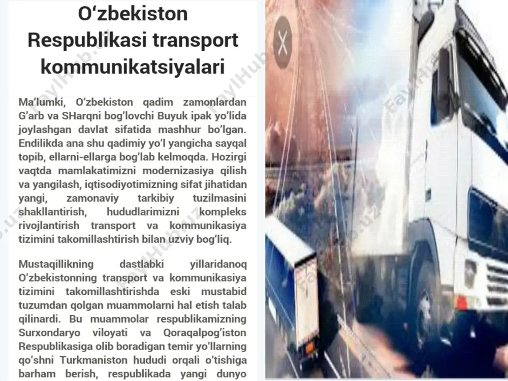 transport va kommunikatsiya tizimi - Page 2