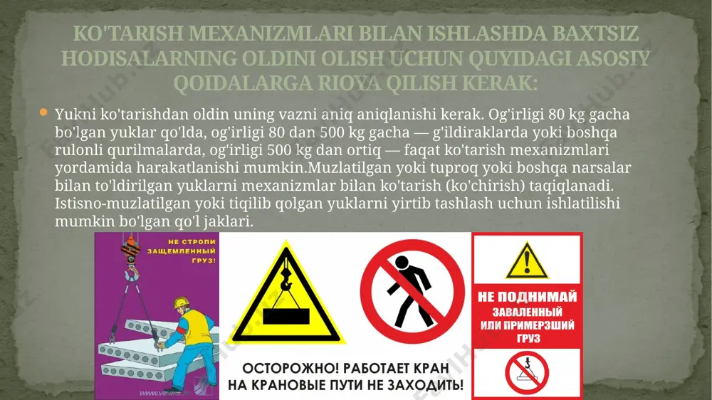 ko'tarish mexanizmlari va moslamalari - Page 4