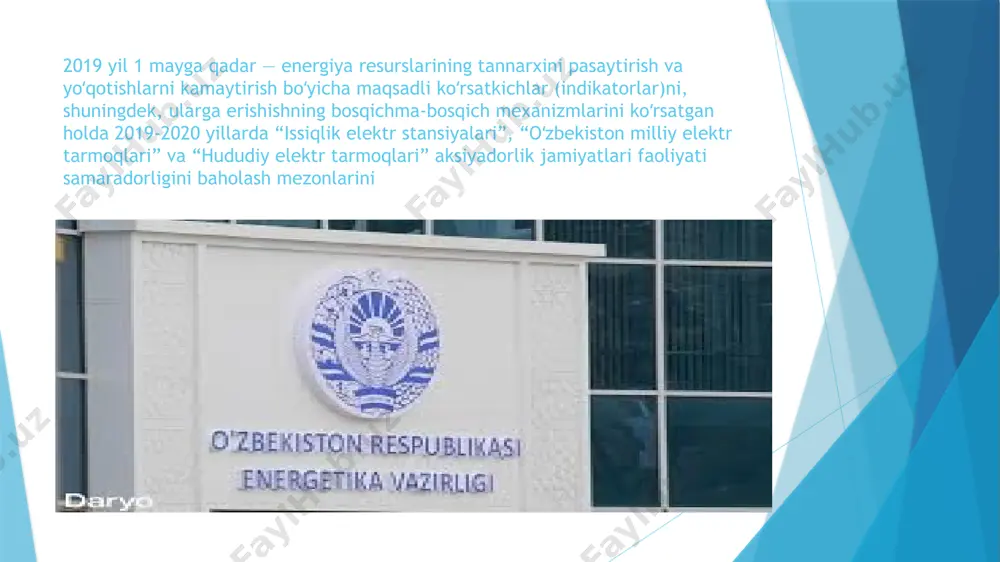 o’zbekiston elektr energitika tizimi va uning boshqaruv tizimi - Page 5