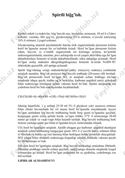 spirtli bijg’ish — DOC