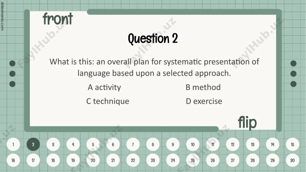 16 17 18 19 20 21 22 23 24 25 26 27 28 29 30 question 17 what is the first stage of ppp in teaching grammar? a controlled practice b teacher presents the topic c freer activities d students learn the rules 17 front flip 1 2 3 4 5 6 7 8 9 10 11 12 13 14 15 16 17 18 19 20 21 22 23 24 25 26 27 28 29 30 question 18 what is the second stage of ppp in teaching grammar? a freer activities b teacher presents the topic c controlled practice d students learn the rules 18 front flip 1 2 3 4 5 6 7 8 9 10 11 12 13 14 15 16 17 18 19 20 21 22 23 24 25 26 27 28 29 30 question 19 what is the third stage of ppp in teaching grammar? a …